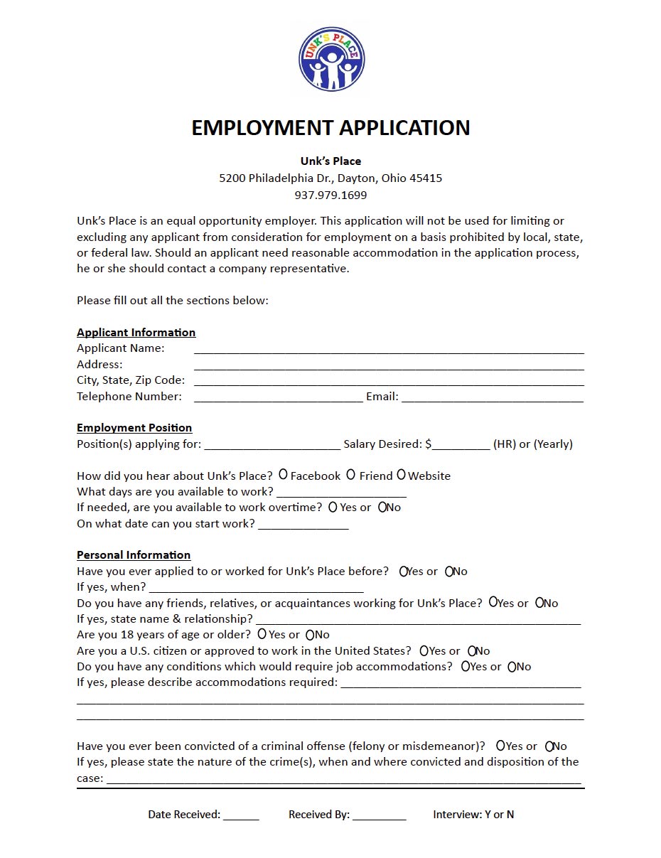 employmentApplication employmentApplication